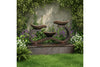 Exaco Infinity Outdoor Water Fountain 33" Tall with LED New