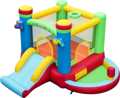 Costway Kids Music-Themed Inflatable Bounce House Castle Bouncer 291586473 New