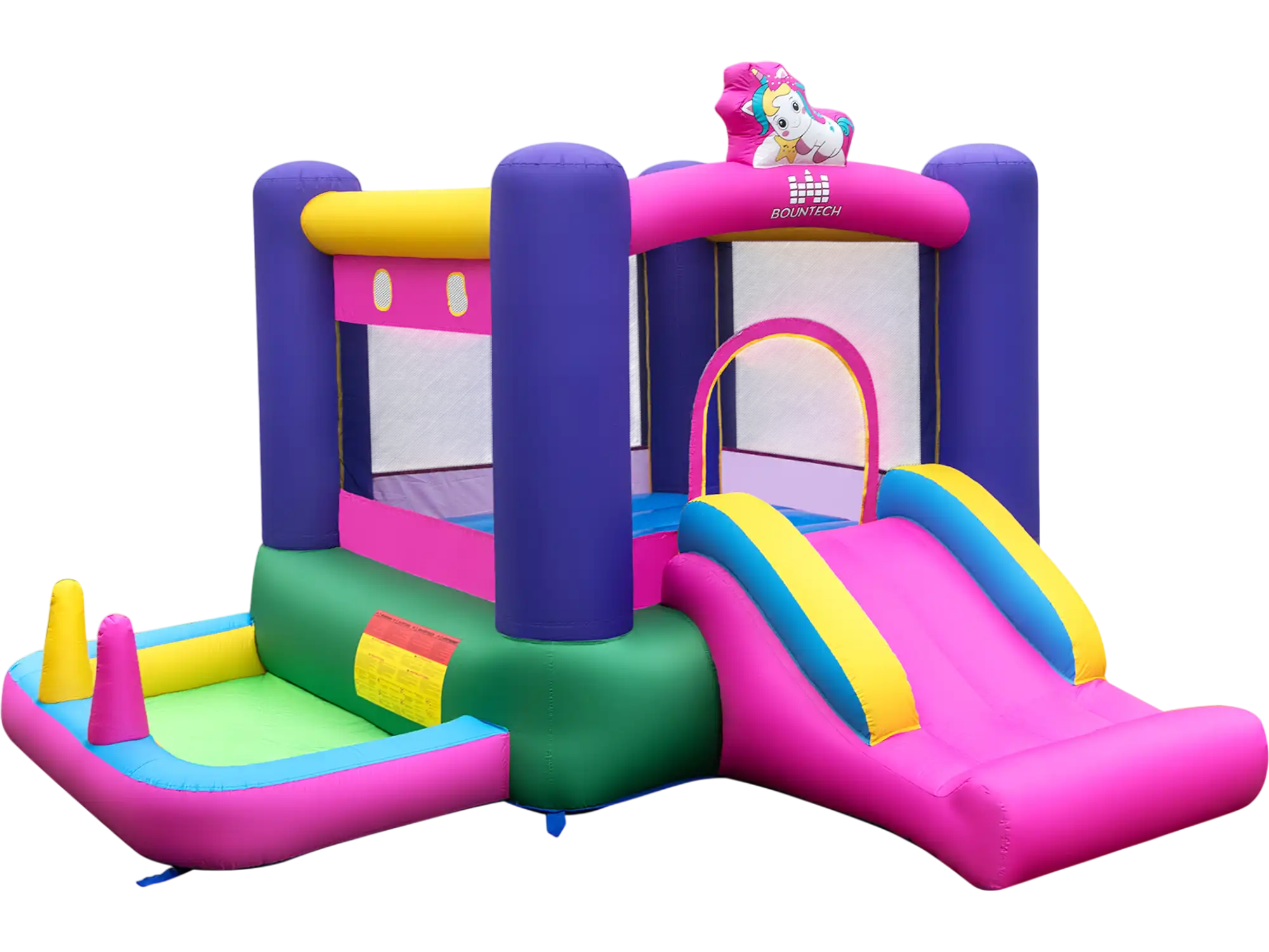 Costway Inflatable Bounce House Water Slide Splash Pool Ring Toss Unicorn 287654913 New