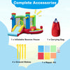 Inflatable bounce house with music theme, slide, and basketball hoop, made from waterproof 420D oxford cloth for.