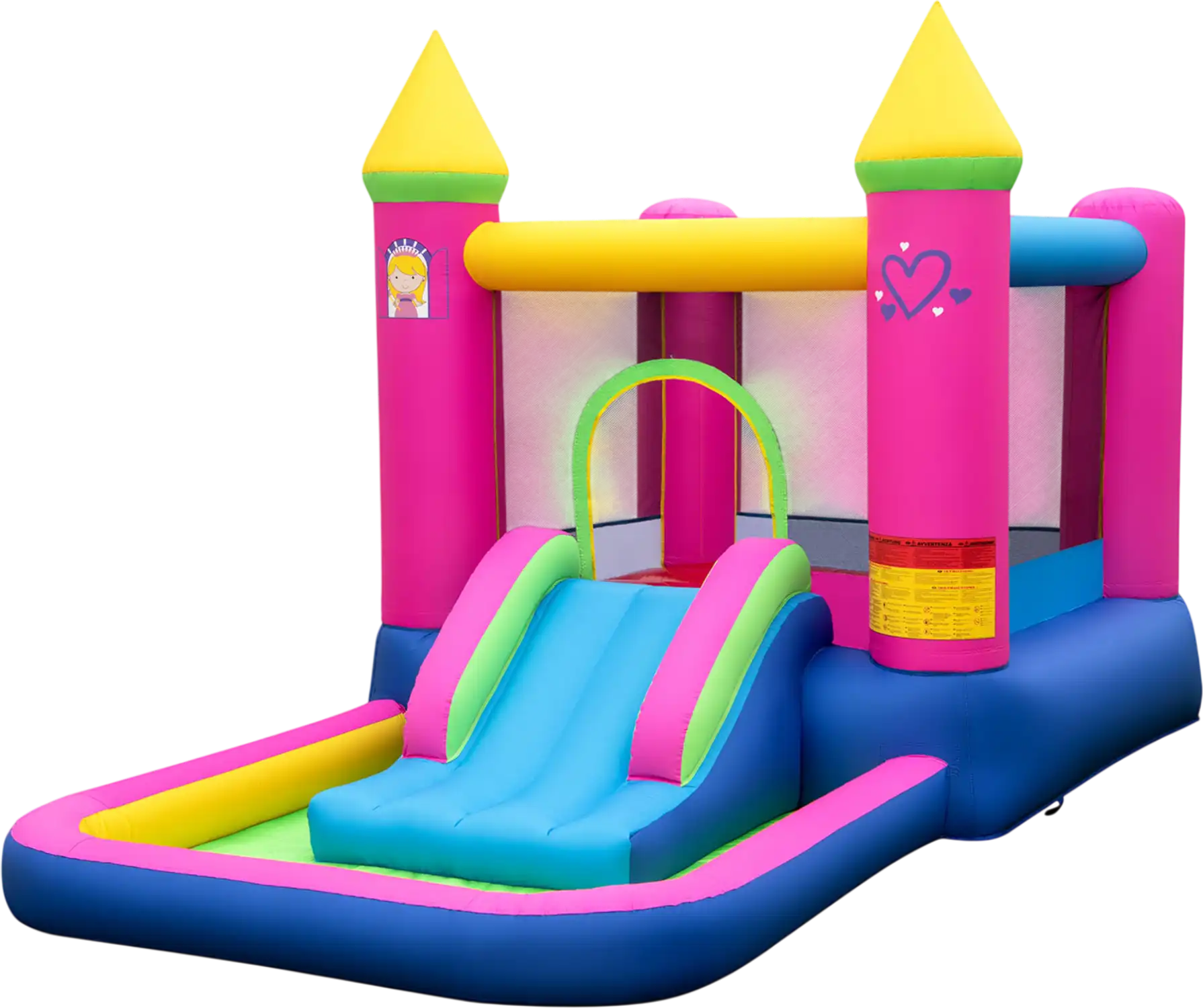 Costway 4-in-1 Kids Princess Inflatable Bounce House Bouncer 419675832 New