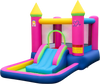 Inflatable Bounce House 4-in-1 Kids Princess-themed Bouncer Blow-up Bouncy Castle