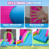 Inflatable bounce house with a cute princess design, made from durable 420D oxford fabric, featuring a slide and safety.