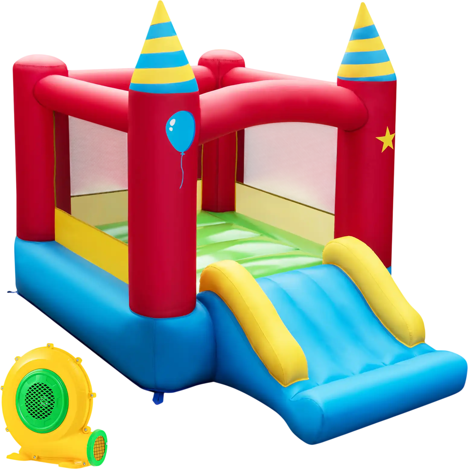 Costway Inflatable Kids Bounce Castle w/ 480W Blower 98124605 New