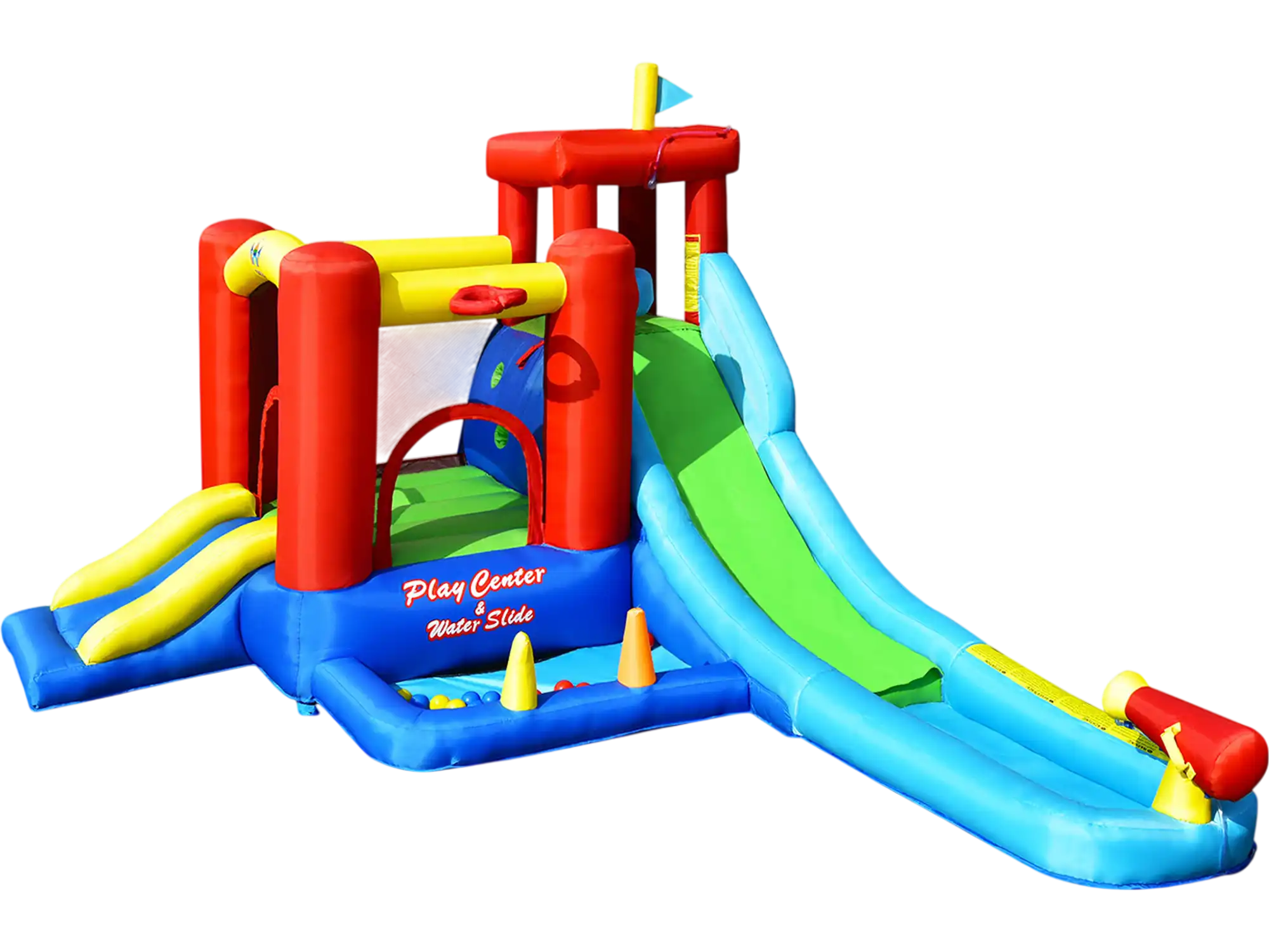 Costway 9-in-1 Inflatable Kids Water Slide Bounce House 03594186 New