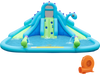 Inflatable Water Slide with Dual Slides and Large Splash Pool and Carry Bag (with 584W Blower)