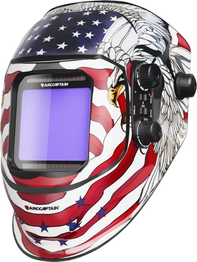 ARCCAPTAIN Large View Auto-Darkening Eagle Design Welding Helmet - main image