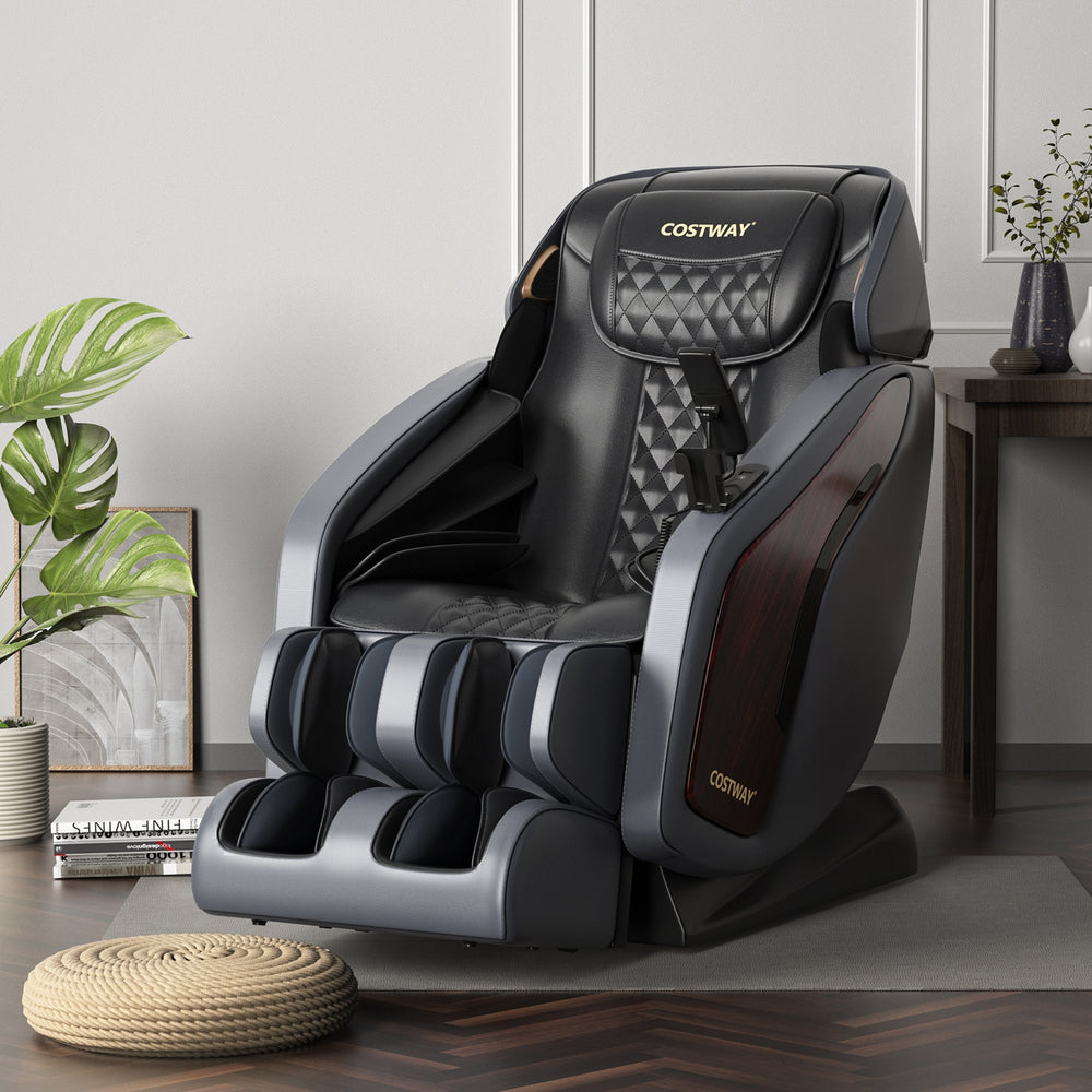 Costway Full Body Massage Chair Recliner Double SL Track Thai Stretch Zero Gravity New