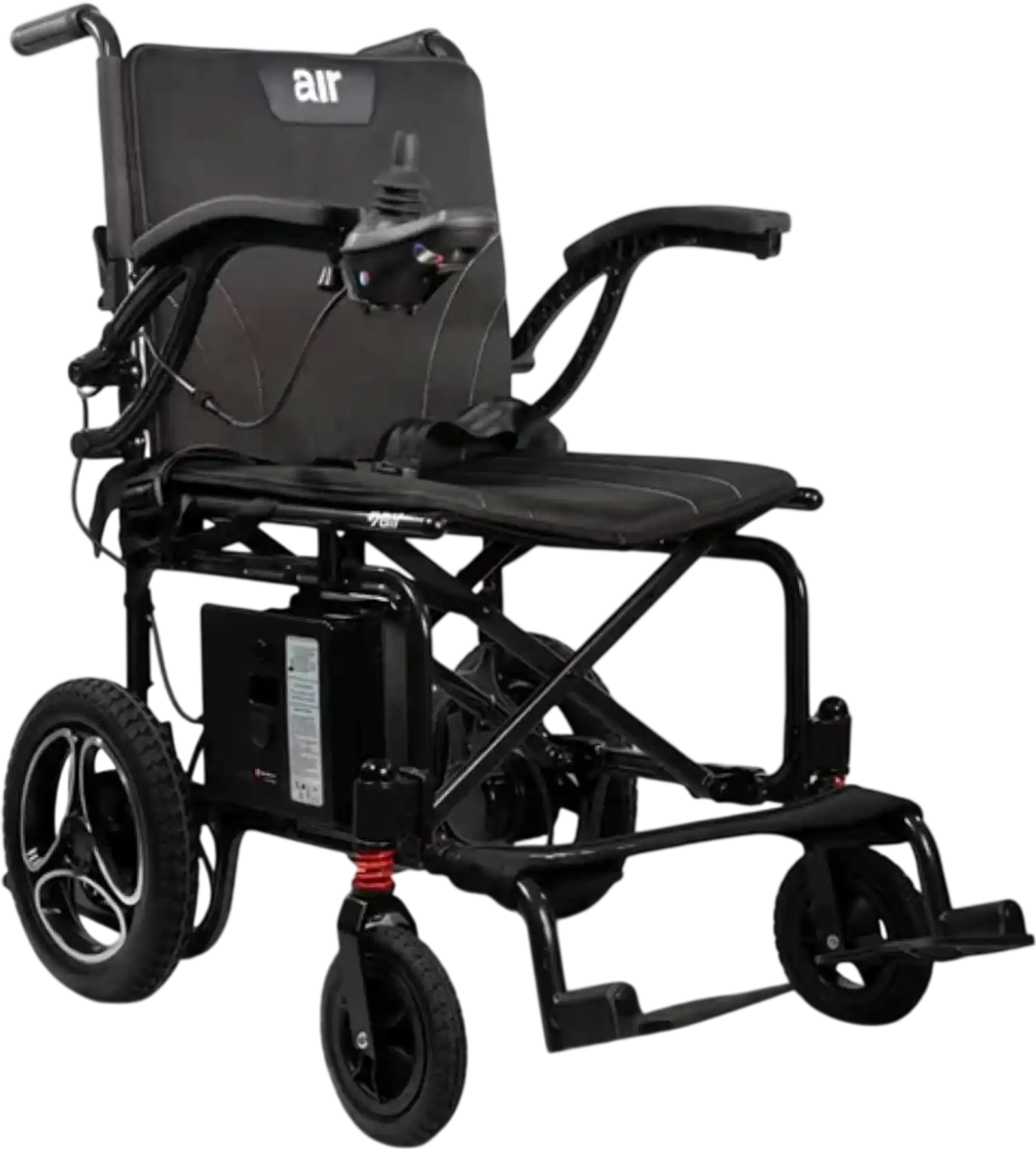 Journey Air Lightweight Folding Power Chair 24V 6Ah 150W 2.8 MPH 6 Mile Range Dark Gray 08643 New