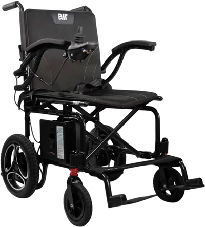 Journey Air Lightweight Folding Power Chair 24V 6Ah 150W 2.8 MPH 6 Mile Range Dark Gray 08643 New