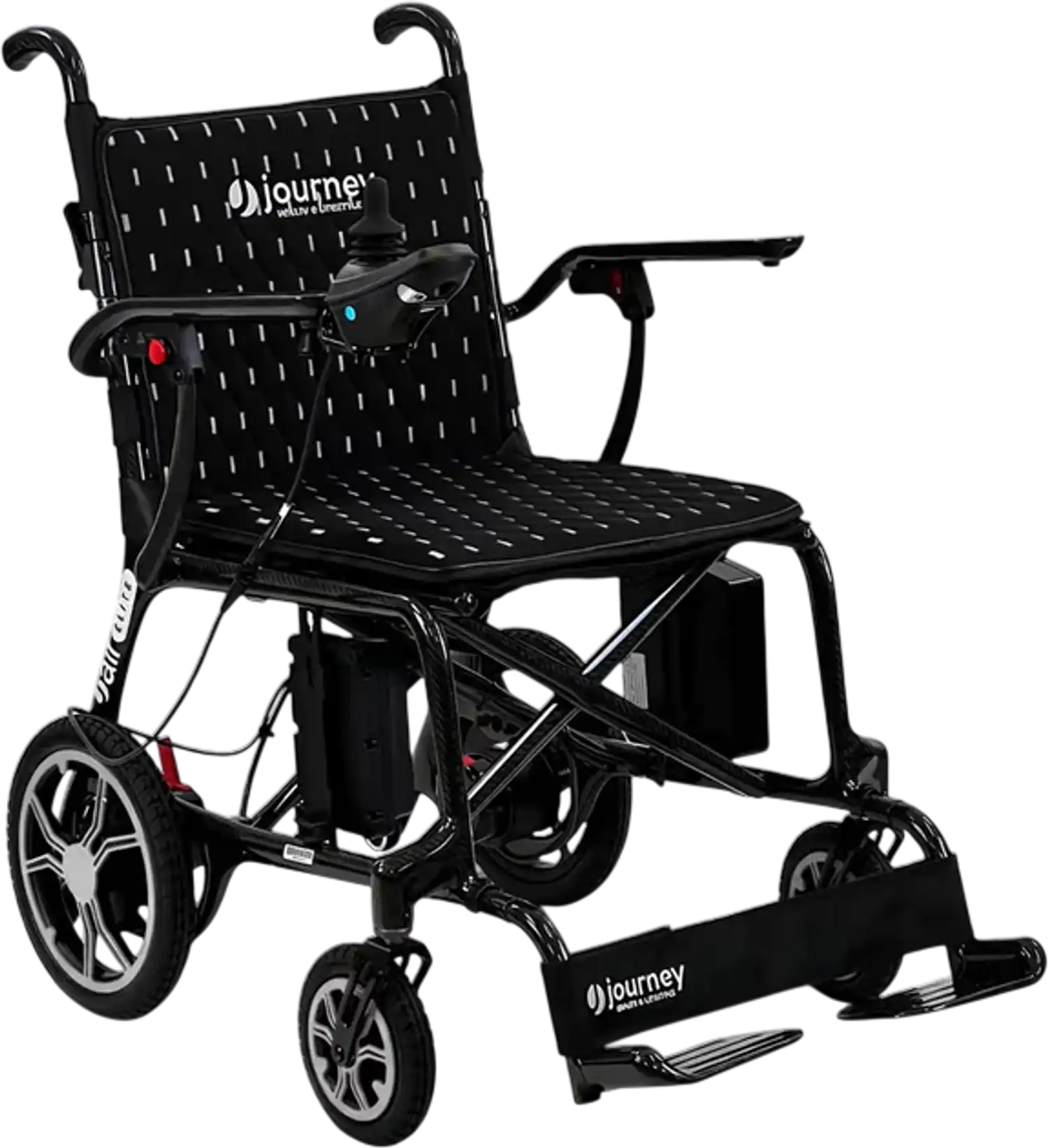 Journey Air Elite Folding Power Chair 24V 10Ah 150W 3.7 MPH 9.3 Mile Range Black 08642 New