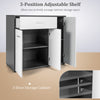 Buffet sideboard storage cabinet with spacious tabletop, pull-out drawer, and 3-position adjustable shelf for versatile.