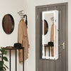 Mirrored Jewelry Armoire with Full Length Mirror and 2 Internal LED Lights-White - Gallery View 1 of 10