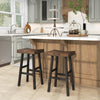 29 Inch Solid Wood Saddle-Seat with Curved Seat Surface and Comfortable Footrests-29 inches - Gallery View 1 of 7