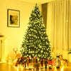 8 Feet PVC Artificial Christmas Tree with LED Lights-8 ft - Gallery View 1 of 11