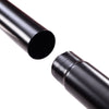 Close-up of the black metal tube for the coat rack, featuring premium powder-coated steel construction for durability.
