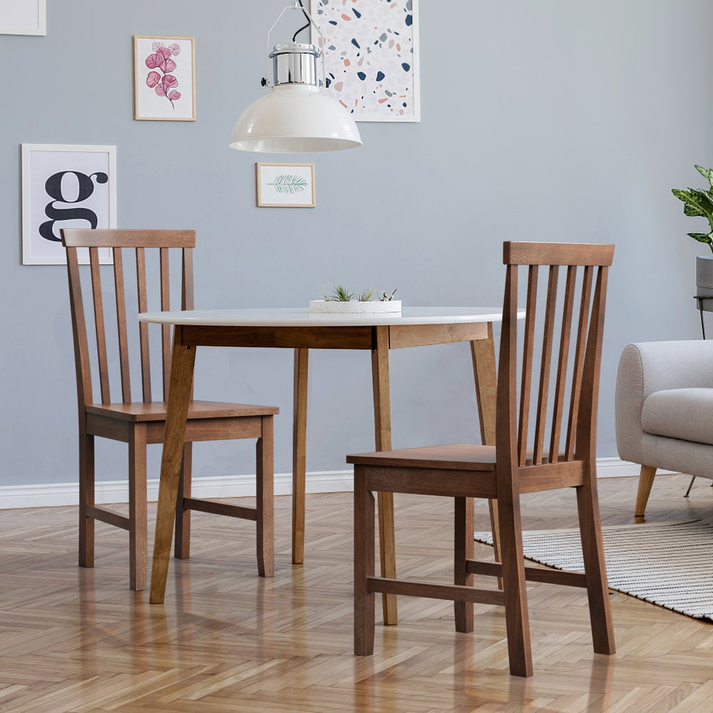 Costway Dining Chairs Set of 2 with High Spindlebacks New