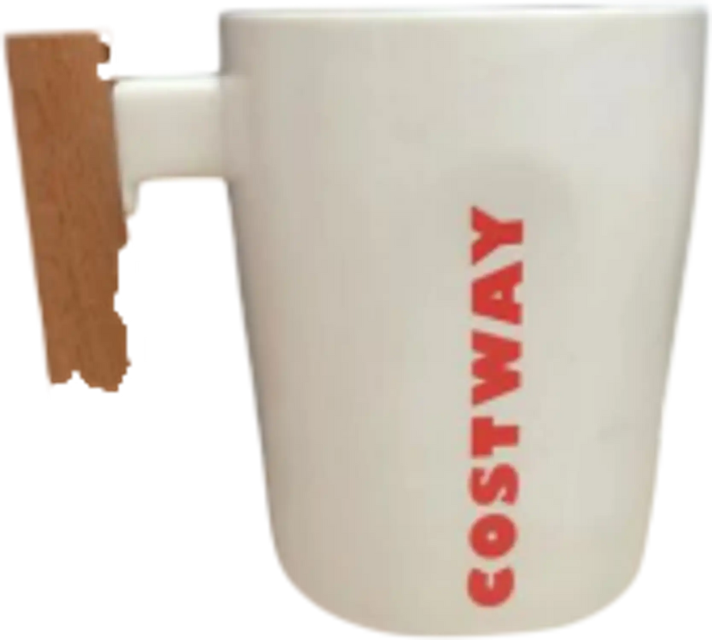 Wooden handle mug for store