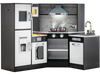 Kids Corner Pretend Kitchen Playset with separated washing basin, realistic sounds, and ample storage for imaginative.