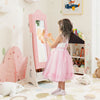 Kids Jewelry Cabinet with Full-Length Mirror and Foldable Drawer - Gallery View 3 of 10