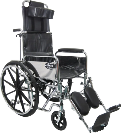 Karman KN-880 Reclining Wheelchair with Removable Armrest Elevating Legrest New