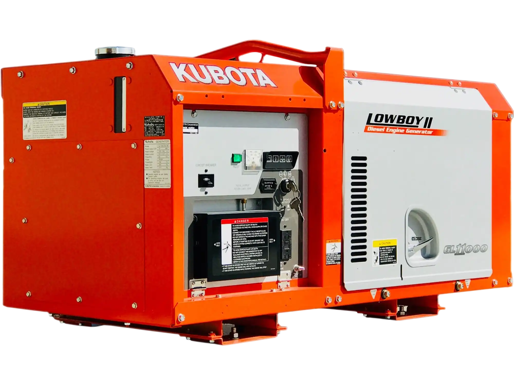 Kubota GL11000TM Generator 11kW Diesel Liquid Cooled 120/240V CARB with Output Terminals New
