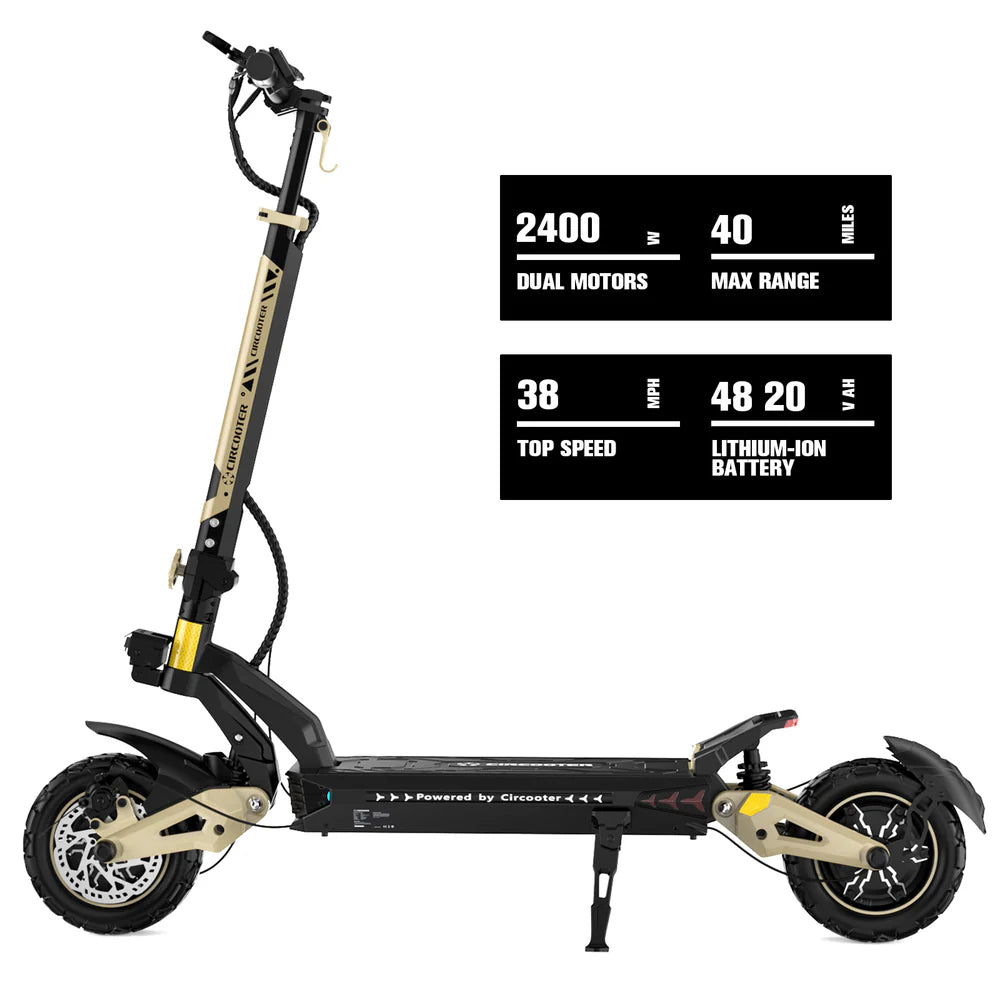 Circooter Cruiser Pro Electric Scooter Dual-Motor 38 MPH 40 Mile Range 2400W New