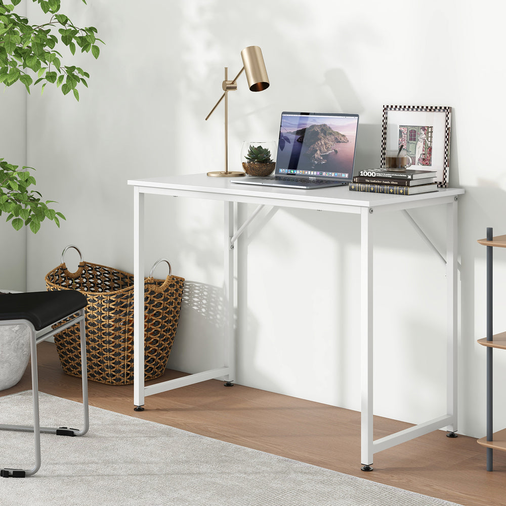 L Shaped Computer Desk and Writing Workstation for Home and Office-White - Gallery View 1 of 8