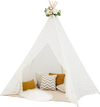 Lace Teepee Tent with Colorful Light Strings for Children