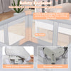 Large Baby Playpen BPA-Free Foldable Toddlers Safety Fence Play Yard with Zipper Gate-M - Gallery View 1 of 3
