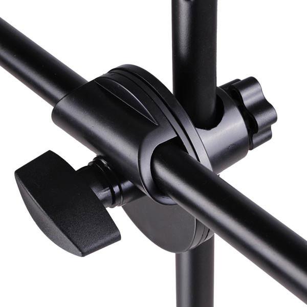 Yescom Microphone Boom Stand w/ 2 Mic Clips Adjustable Tripod New