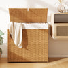 Laundry Hamper with Wheels and Lid-Natural - Gallery View 1 of 11