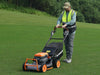 Sunseeker LM719 Lawn Mower Self-Propelled Dual Blade 22" Steel Deck 3000W 60V New