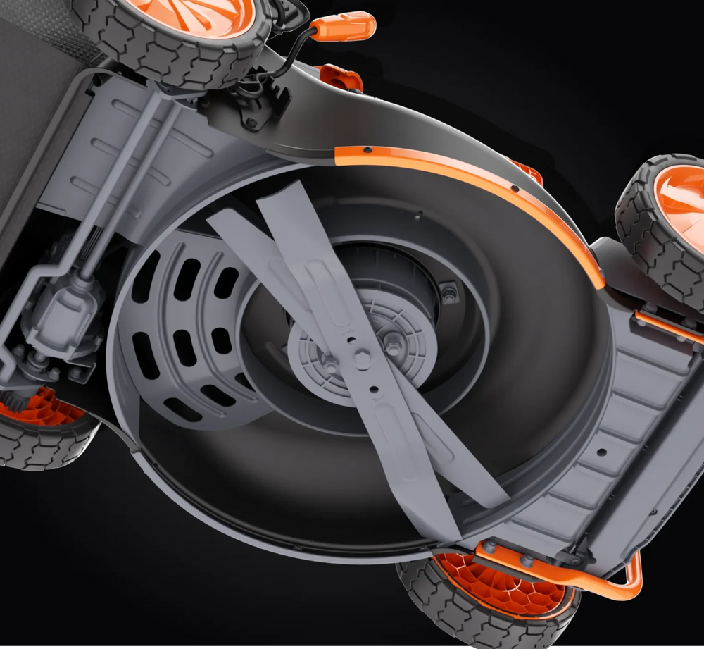 Sunseeker LM719 Lawn Mower Self-Propelled Dual Blade 22" Steel Deck 3000W 60V New