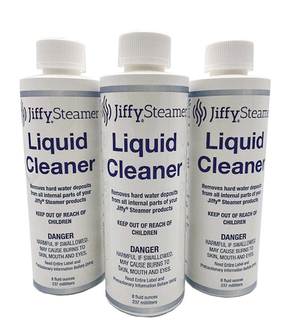 Jiffy Steamer Liquid Cleaner (3 - 8 oz. Bottles)