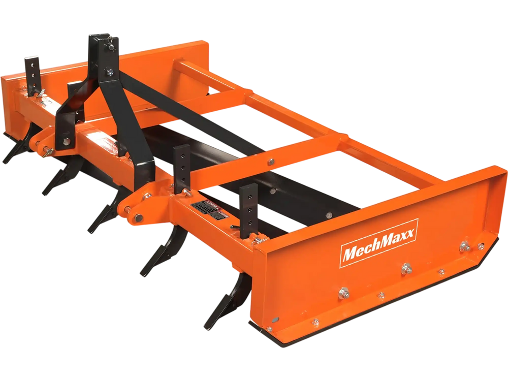 72" Heavy Duty Land Leveler Land Plane Scraper Grader with Shanks 3 Point Hitch,  LP72