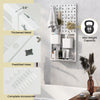 Pegboard Combination Kit wall organizer featuring thickened metal, magnets, and hooks for versatile storage solutions.