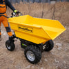 MechMaxx 1100Lbs Loading Battery Powered Barrow Electric Mini Dumper for Sale,  1000W 48V Brushless DC Motor,  E50