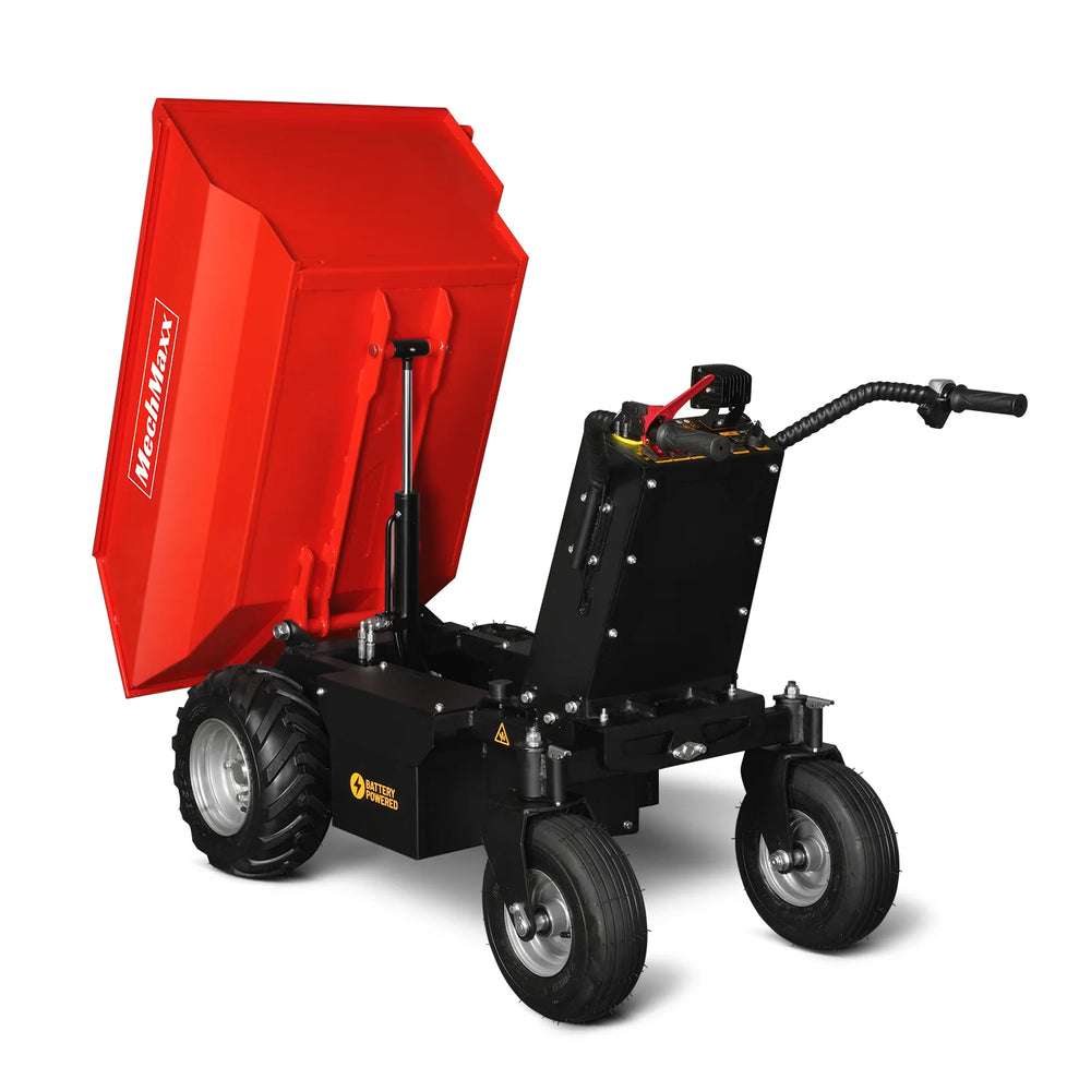 1100lb Loading 1000W DC Motor 48V Battery Powered Hydraulic Tipping Dump Cart,  EH50