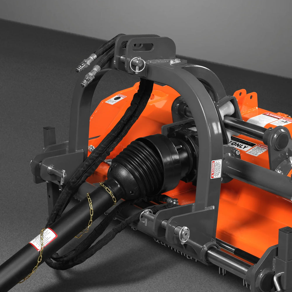 63" Heavy Duty PTO Flail Mower with Hydraulic Side Shift 3 Point 50-75 hp,  KDK63H