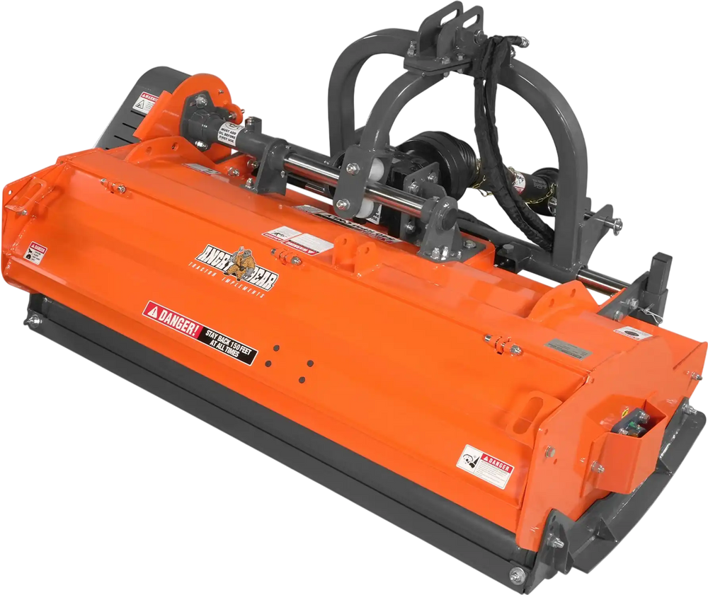 63" Heavy Duty PTO Flail Mower with Hydraulic Side Shift 3 Point 50-75 hp,  KDK63H