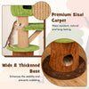 Mushroom Cat Tree with plush perch and wide base, featuring premium sisal carpet for stability and comfort.