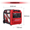 Maxpeedingrods 5000W/6000W Inverter Generator 50A Gas Low THD Remote Start CO Alert MXR6000GT-US New