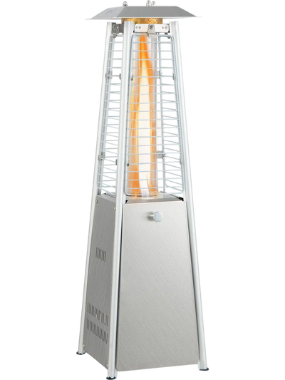 Costway 10000 BTU Portable Stainless Steel Tabletop Patio Heater Glass Tube 89364172 New