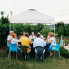 6.6  x 6.6 Feet Outdoor Pop Up Camping Canopy Tent with Roller Bag-White - Gallery View 1 of 12