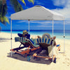 6.6  x 6.6 Feet Outdoor Pop Up Camping Canopy Tent with Roller Bag-Gray - Gallery View 1 of 12