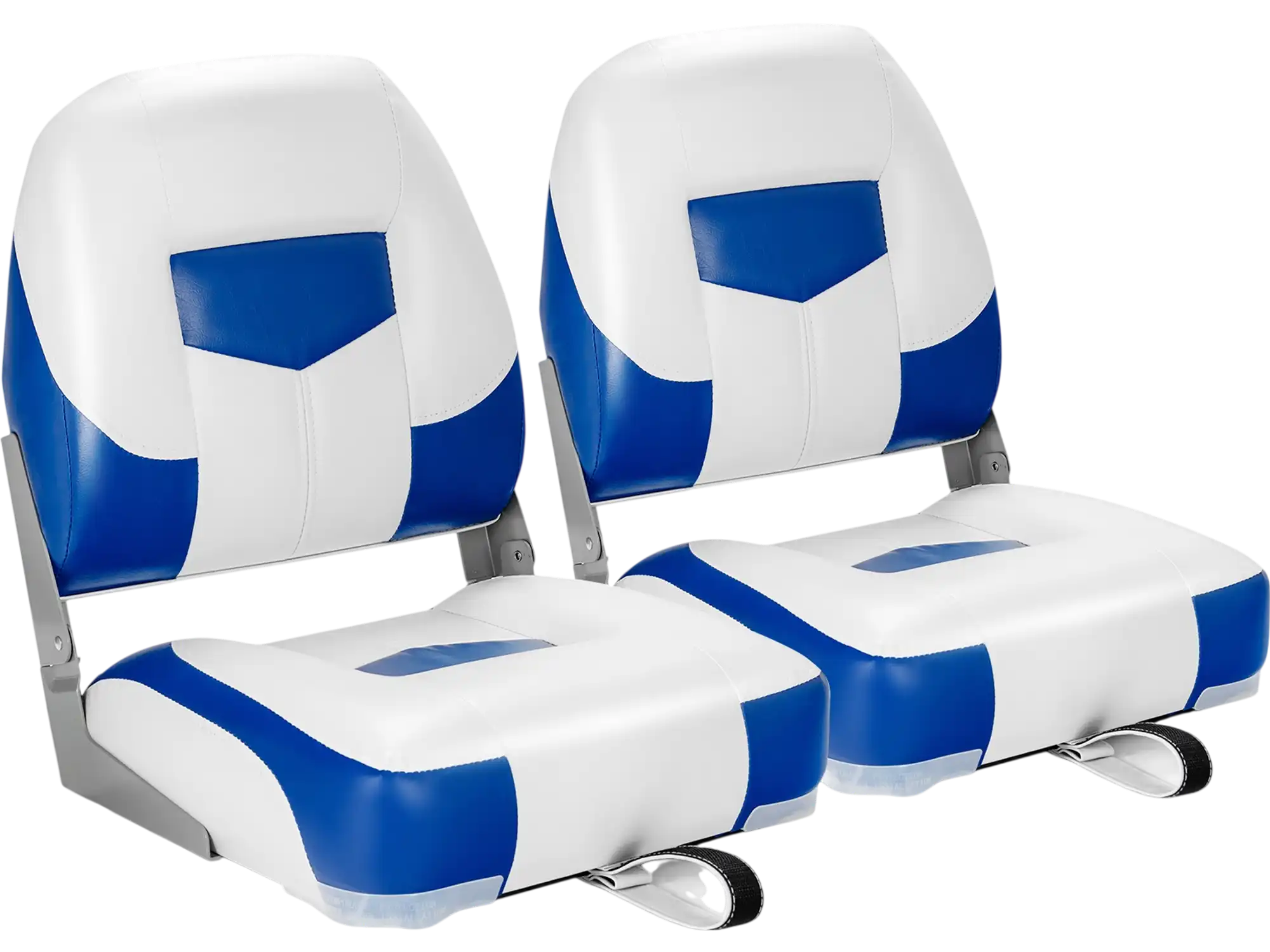 Costway Set of 2 Folding Low Back Fishing Boat Seats 46107928 New