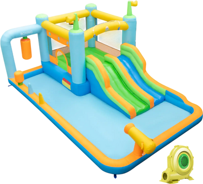 Costway Inflatable Water Slide Kids 3-10 Years w/ 735W Blower 63428971 New