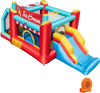 5-in-1 Ice Cream Inflatable Bounce House with Ball Pit and Slide with 520W Blower