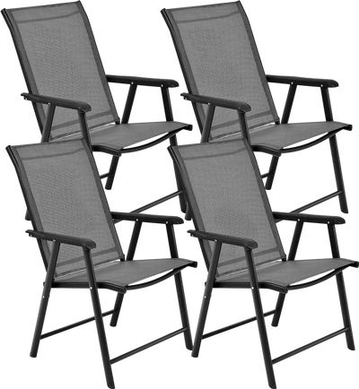 Costway 4-Pack Patio Portable Folding Camping Chairs 90324756 New
